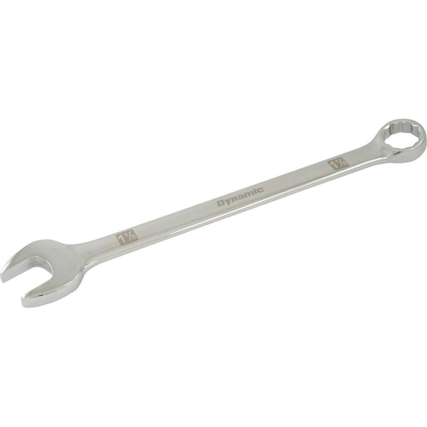 Tools 1-1/8" 12 Point Combination Wrench, Mirror Chrome Finish